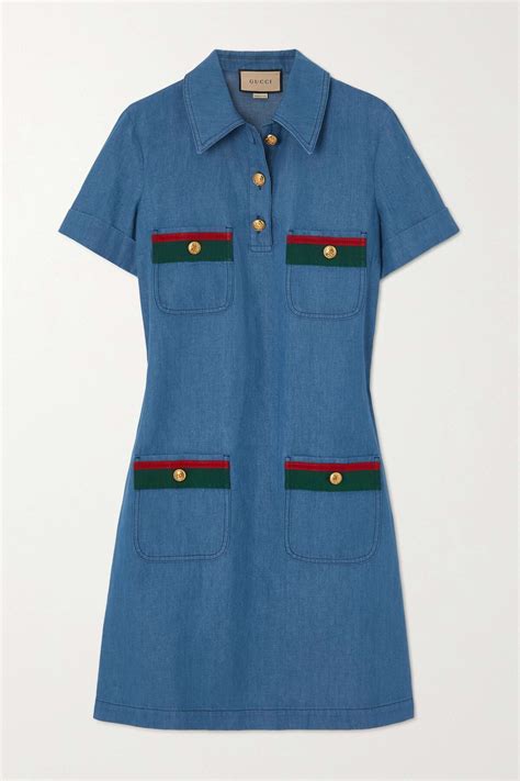 gucci denim mini dress|denim bib gucci.